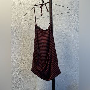 🤍striped halter top